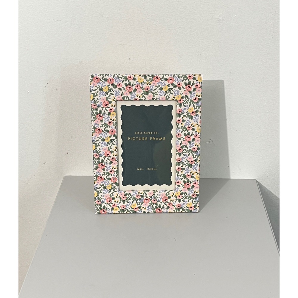 Rifle Paper Co Picture Frame Unisex 4x6 Pink Floral Scalloped PFP003